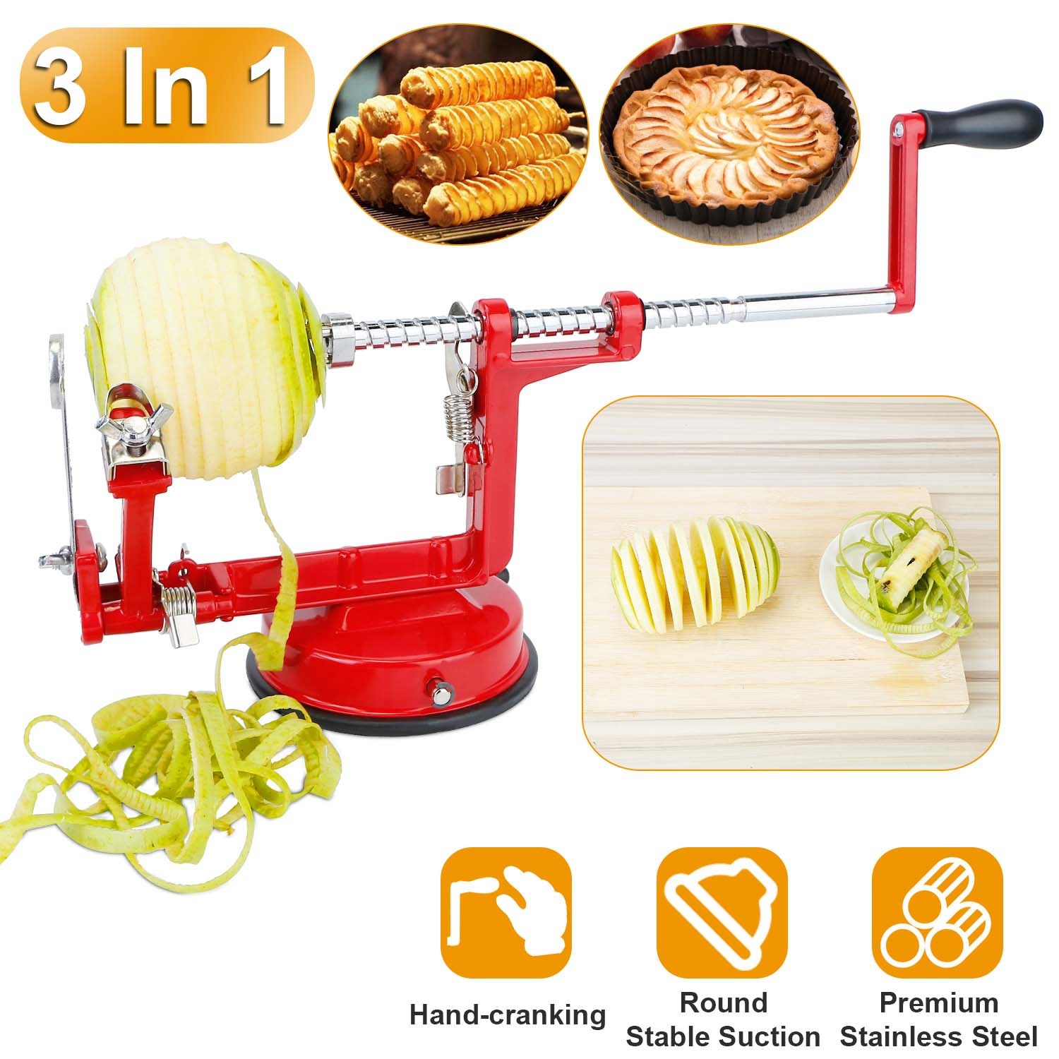 Apple Peeler Manual Rotation